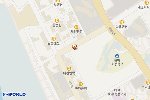 피크닉장 위치 지도 — 충청남도 보령시 해수욕장12길 8 (신흑동)
