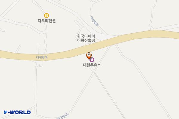 대원주유소 공중화장실 위치 지도 — 충청남도 보령시 대천항로 127