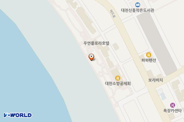 해변 위치 지도 — 충청남도 보령시 해수욕장7길 58, 공중화장실 (신흑동)