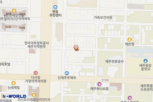 신대로15길 8, 선덕로 23 위치 지도 — 제주특별자치도 제주시 신대로15길 8