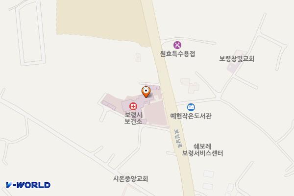 보령시 보건소 화장실 위치 지도 — 충청남도 보령시 남포면 보령남로 234