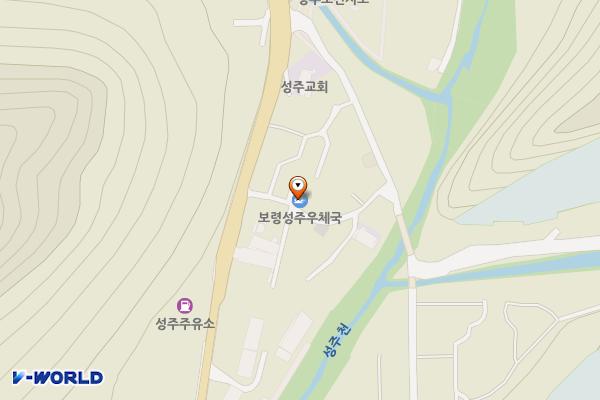 보령성주우체국 위치 지도 — 충청남도 보령시 성주면 성주중앙길 39