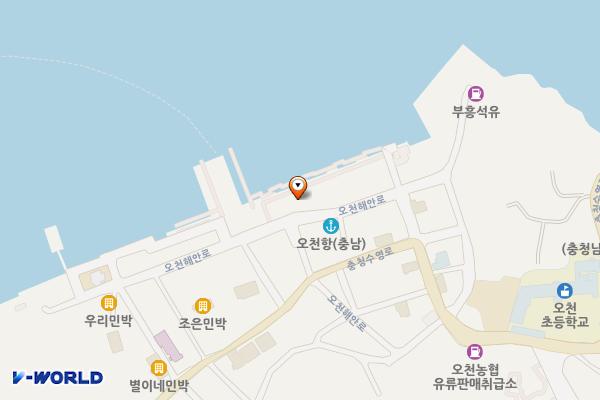오천항 공중화장실 위치 지도 — 충청남도 보령시 오천면 소성리 700-87