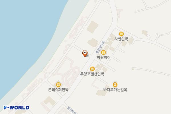 무창포해수욕장8번화장실 위치 지도 — 충청남도 보령시 웅천읍 열린바다로 318, 공중화장실