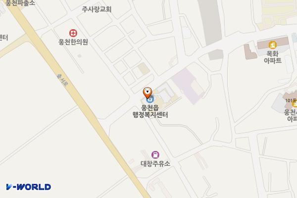 웅천읍사무소 화장실 위치 지도 — 충청남도 보령시 웅천읍 장터중앙길 88, 웅천읍행정복지센터