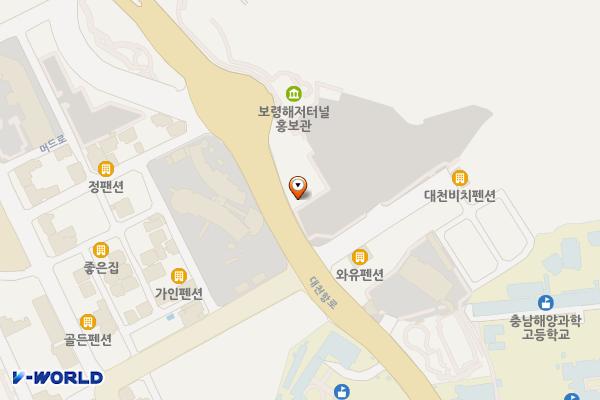 해수욕장사업소 위치 지도 — 충청남도 보령시 대천항로 250, 공중화장실 (신흑동)