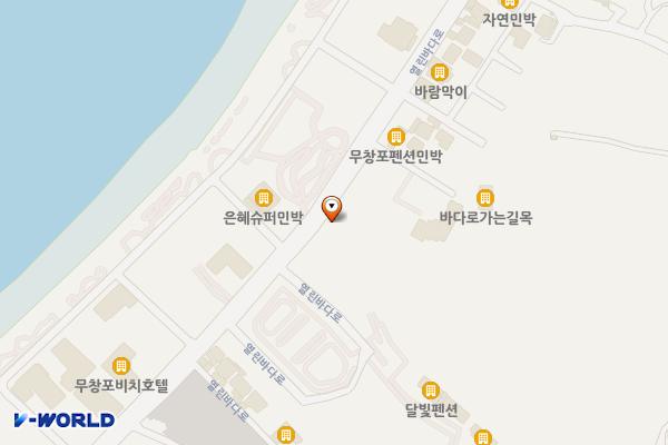 무창포해수욕장6번 화장실 위치 지도 — 충청남도 보령시 웅천읍 열린바다로 329, 공중화장실
