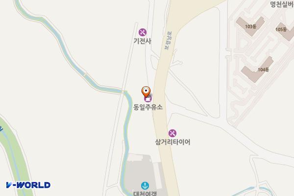 GS칼텍스 동일주유소 화장실 위치 지도 — 충청남도 보령시 보령남로 100 (명천동)