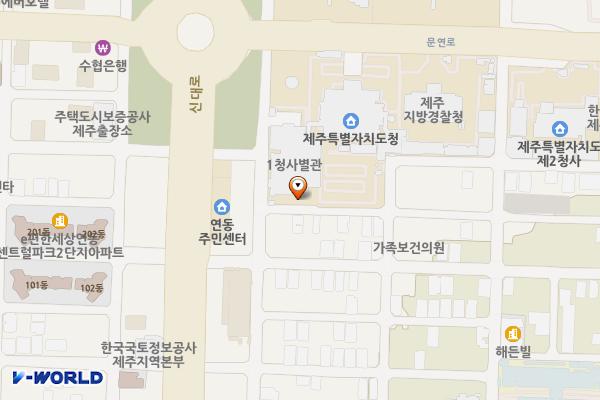 문연로 6, 선덕로5길 18 위치 지도 — 제주특별자치도 제주시 문연로 6