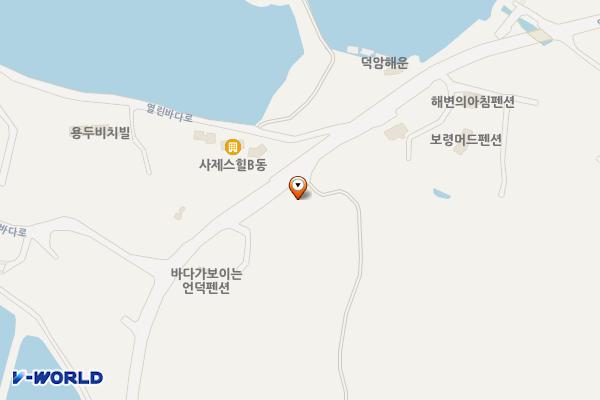 용두-무창포 도로변 화장실 위치 지도 — 충청남도 보령시 남포면 월전리 688-2