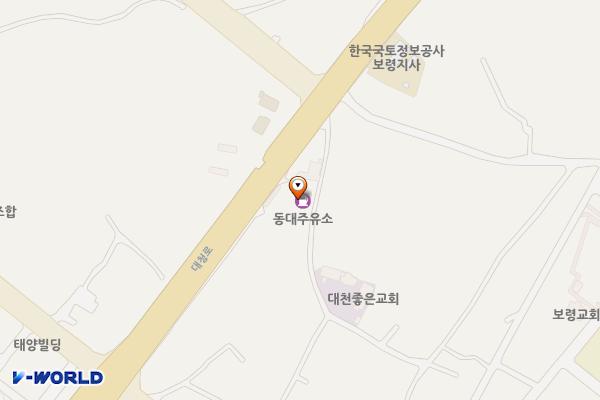 동대주유소 위치 지도 — 충청남도 보령시 대청로 142 (동대동)