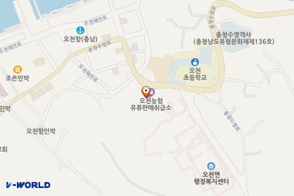 오천농협 공중화장실 위치 지도 — 충청남도 보령시 오천면 충청수영로 829-1