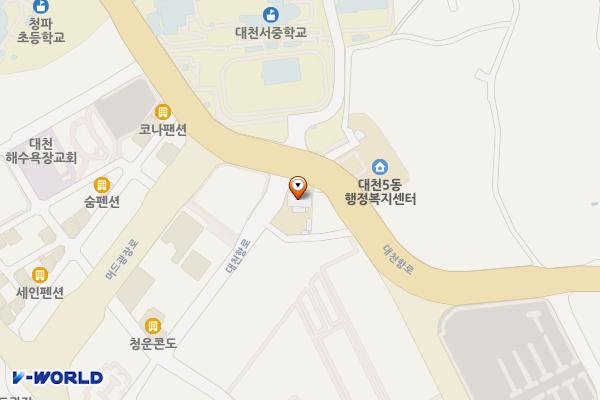 신흑119안전센터 화장실 위치 지도 — 충청남도 보령시 대천항로 205