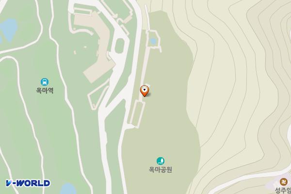 옥마근린공원 공중화장실 위치 지도 — 충청남도 보령시 옥마벚길 43, 공중화장실 (명천동)