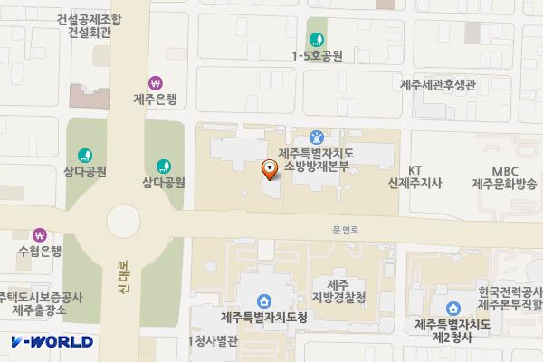 문연로 5 위치 지도 — 제주특별자치도 제주시 문연로 5