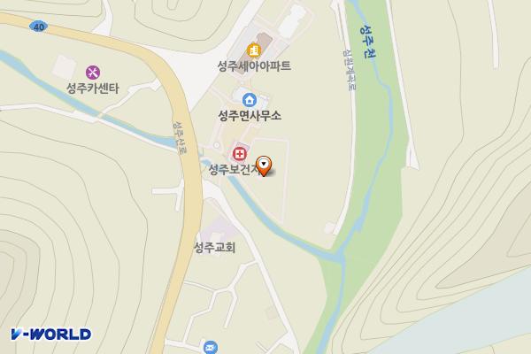 성주산 자연휴양림 대형주차장 위치 지도 — 충청남도 성주면 성주리 191-3