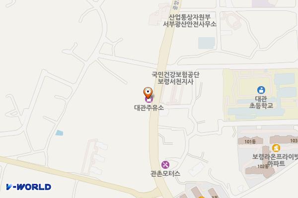 수협주유소 대관점 위치 지도 — 충청남도 보령시 중앙로 233 (대천동)