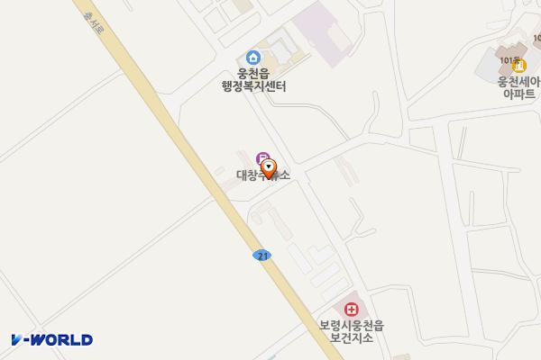 터미널화장실 위치 지도 — 충청남도 보령시 웅천읍 장터중앙길 65-1