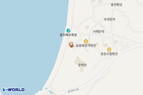 근로자복지회관 입구 주차장 위치 지도 — 충청남도 보령시 남포면 용두욕장2길 40