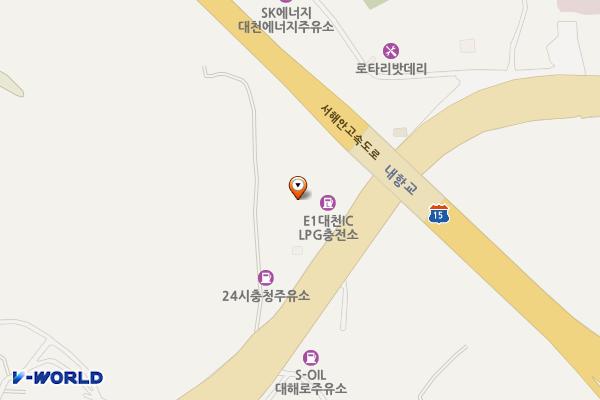 대천IC충전소 위치 지도 — 충청남도 보령시 대해로 286, LPG가스주유소 (남곡동)