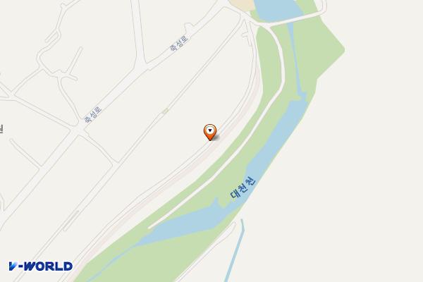 대천천변(관리번호 8번) 위치 지도 — 충청남도 보령시 죽정동 21-3 인근