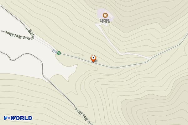 중대암입구 위치 지도 — 충청남도 보령시 미산면 용수리 99-10