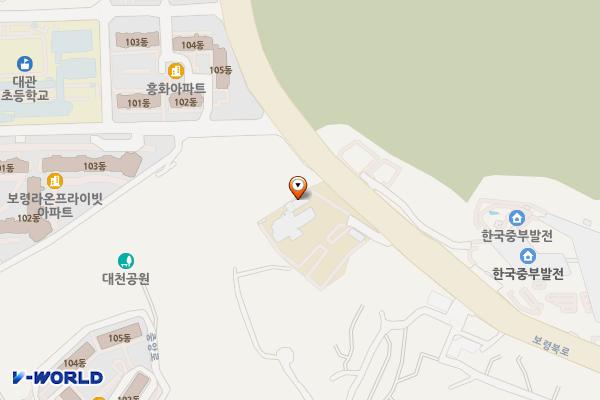 WEE센터(보령교육지원청) 위치 지도 — 충청남도 보령시 보령북로 169
