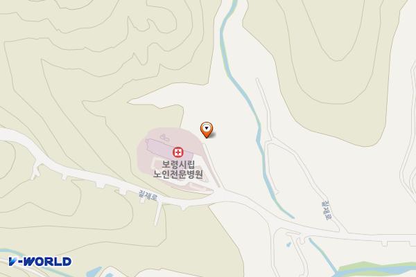 보령시립노인전문병원 위치 지도 — 충청남도 보령시 청라면 질재로 373