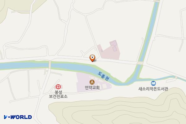 봉성해우소 위치 지도 — 충청남도 보령시 미산면 봉성리 436