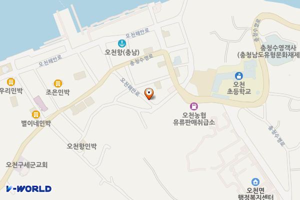 소성리 주택가 공중화장실 위치 지도 — 충청남도 보령시 오천면 소성리 691-110