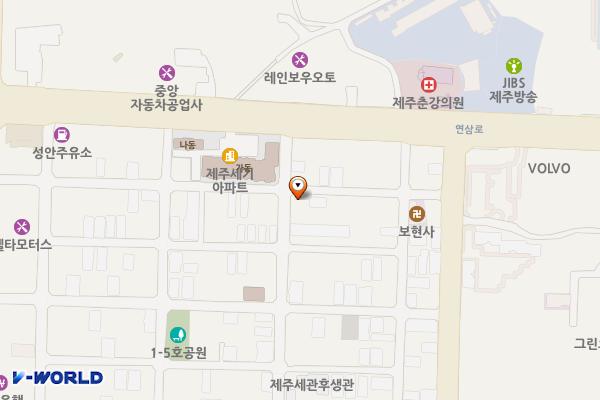 신대로5길 34, 42 위치 지도 — 제주특별자치도 제주시 신대로5길 34
