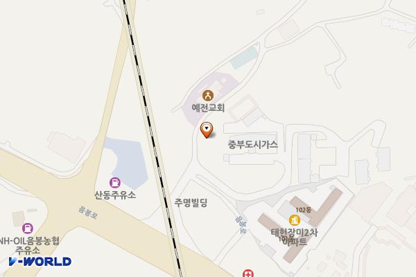 음봉산동종합사회복지관 위치 지도 — 충청남도 아산시 음봉면 산동리 420-11번지