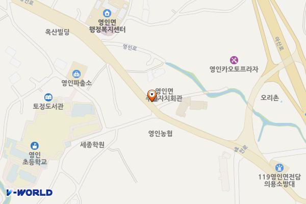 영인면 주민자치회관 위치 지도 — 충청남도 아산시 영인면 영인로 58