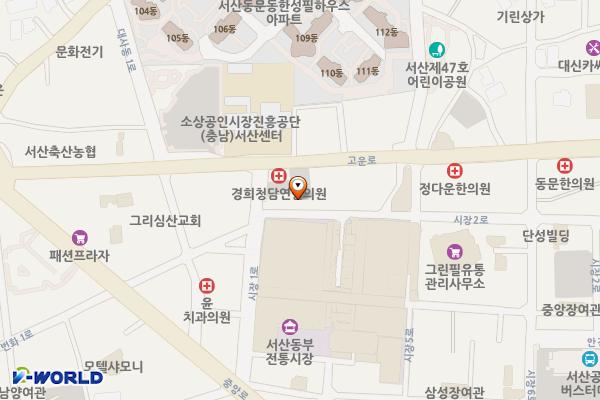 백약국옆 위치 지도 — 충청남도 서산시 시장2로 5-3, 공중화장실 (동문동)