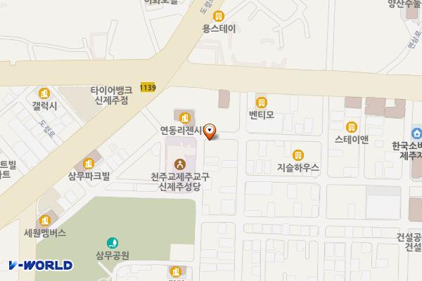 신광로1길 17, 8길 40 위치 지도 — 제주특별자치도 제주시 신광로1길 17