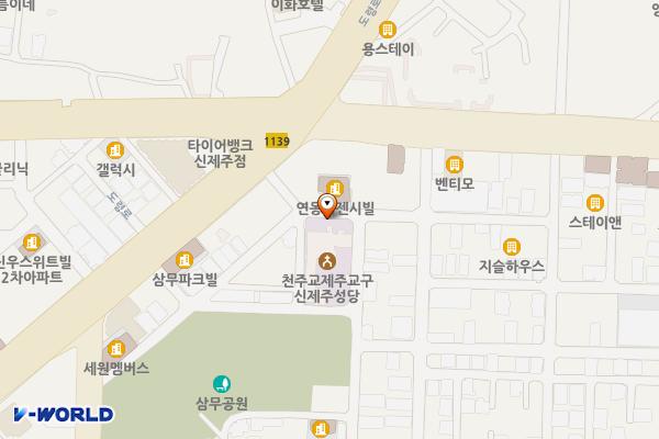 신대로8길 42 위치 지도 — 제주특별자치도 제주시 신대로8길 42