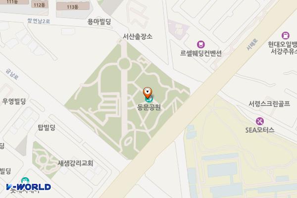 동문근린공원 위치 지도 — 서산시 동문동 161
