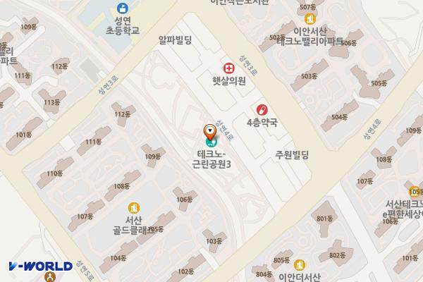 테크노밸리 3호공원 위치 지도 — 충청남도 서산시 성연면 성연4로 27-15