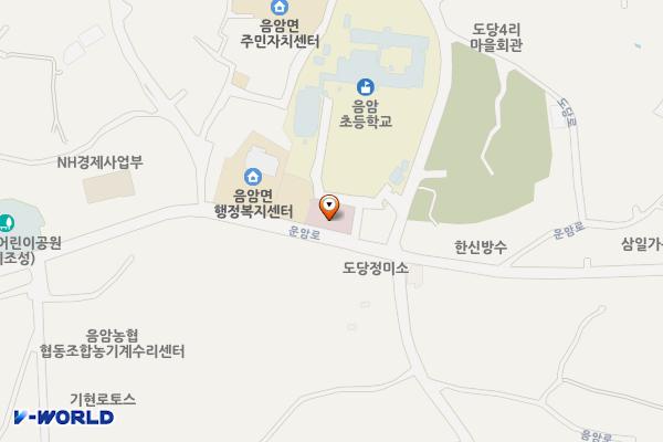음암직행버스승강장 위치 지도 — 충청남도 서산시 음암면 운암로 389