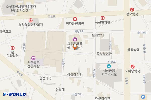 동부(수산물)시장 위치 지도 — 충청남도 서산시 시장3길 21-5, 공중화장실 (동문동)