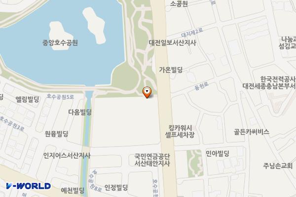 호수 위치 지도 — 서산시 예천동 1255-3