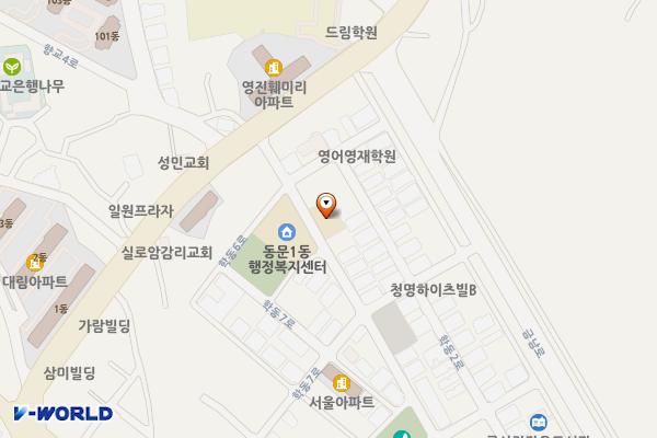 동부119안전센터 화장실 위치 지도 — 충청남도 서산시 학동3로 52, 동부119안전센터 (동문동)