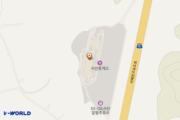 서산(목포)휴게소 고객화장실 위치 지도 — 충청남도 서산시 해미면 서해안고속도로 241, 서산(목포)휴게소