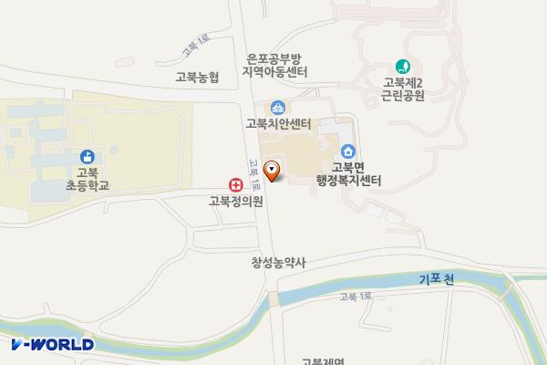 시외버스정류장 위치 지도 — 서산시 고북면 가구리 614-6