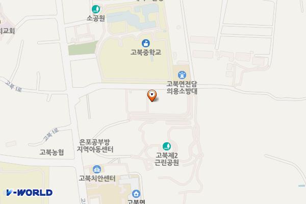 국화황토공원 위치 지도 — 충청남도 서산시 고북면 복남골길 18