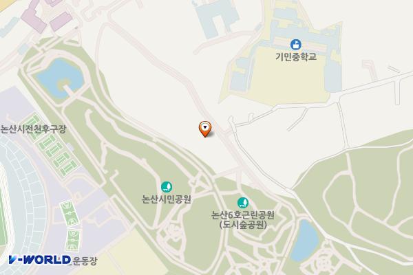 시민공원(건축형) 위치 지도 — 충청남도 논산시 관촉동 314