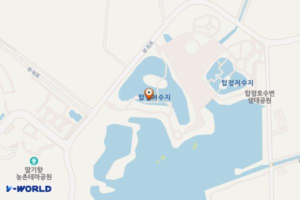 탑정호 수변생태 공원 위치 지도 — 충청남도 논산시 부적면 충곡리 281-4