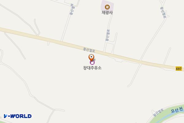 창대주유소 위치 지도 — 충청남도 논산시 양촌면 황산벌로 301