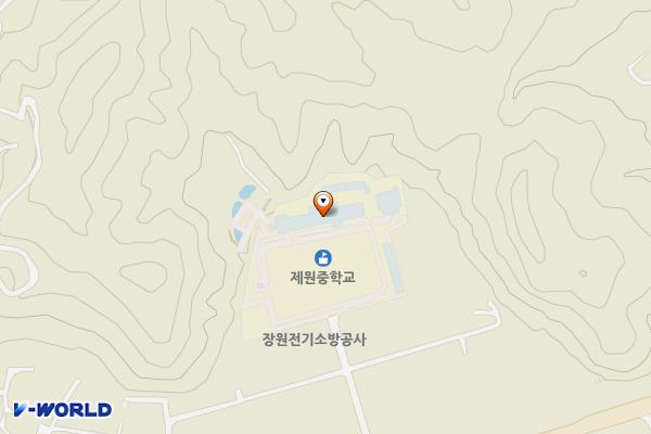 제원중학교 위치 지도 — 충청남도 금산군 금성면 양전리63번지