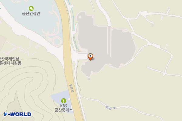 인삼엑스포주차장 위치 지도 — 충청남도 금산군 금산읍 신대리355번지